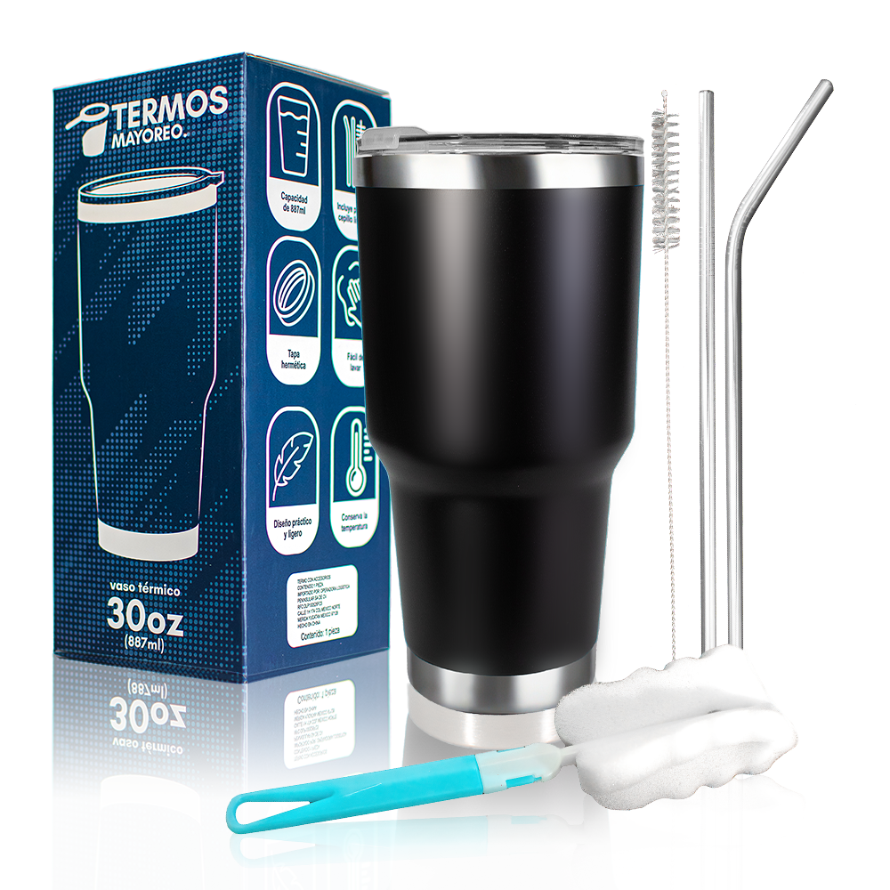 Termo 30 oz de Acero Inoxidable - Venta unitaria