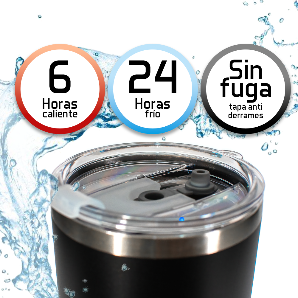 Termo 30 oz de Acero Inoxidable - Venta unitaria