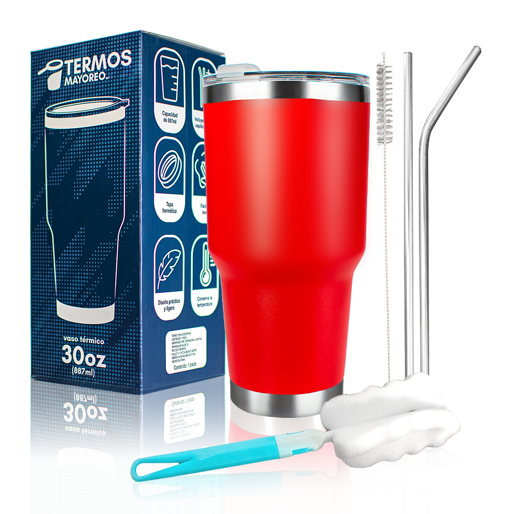 Termo 30 oz de Acero Inoxidable - Venta unitaria