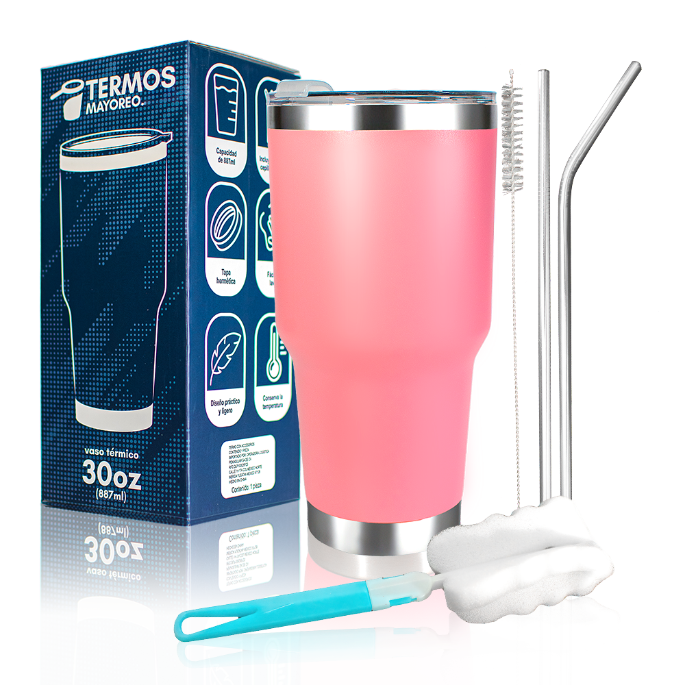 Termo 30 oz de Acero Inoxidable - Venta unitaria