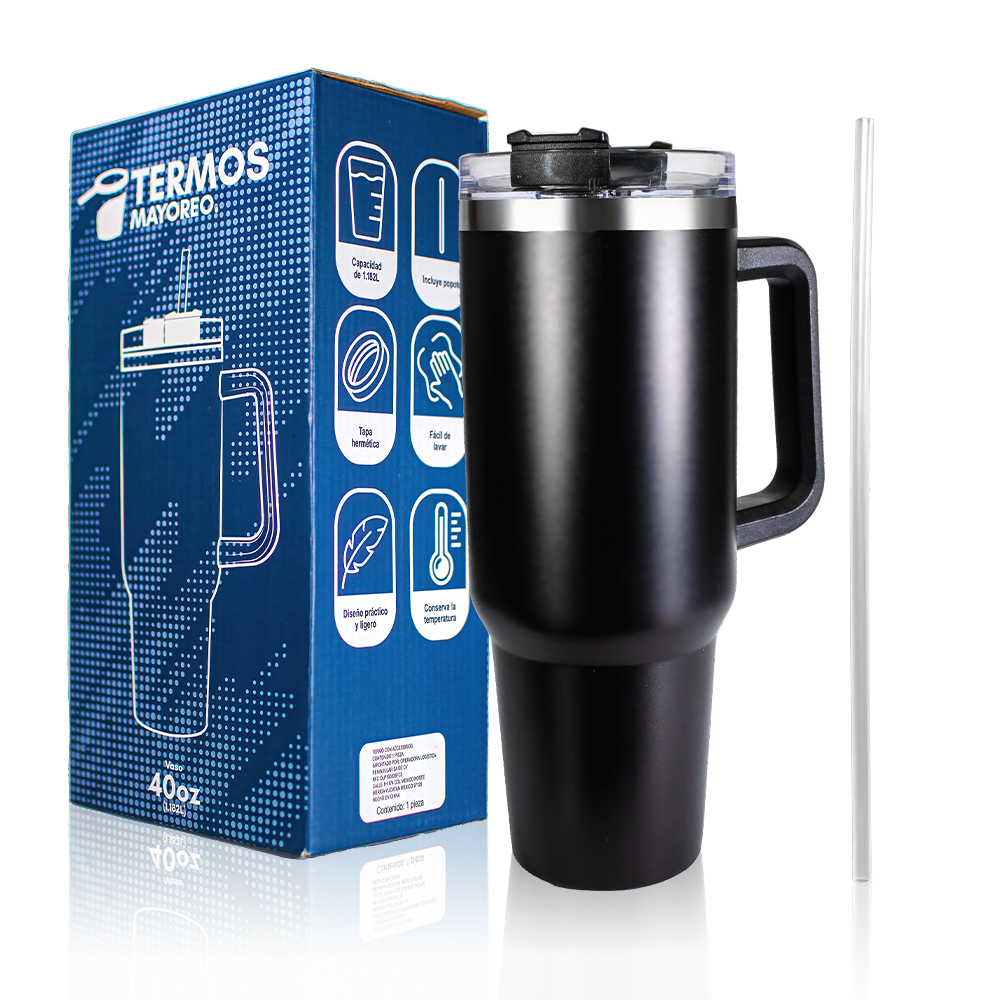 Termo Acero Inoxidable 40 oz tipo Stanley con asa